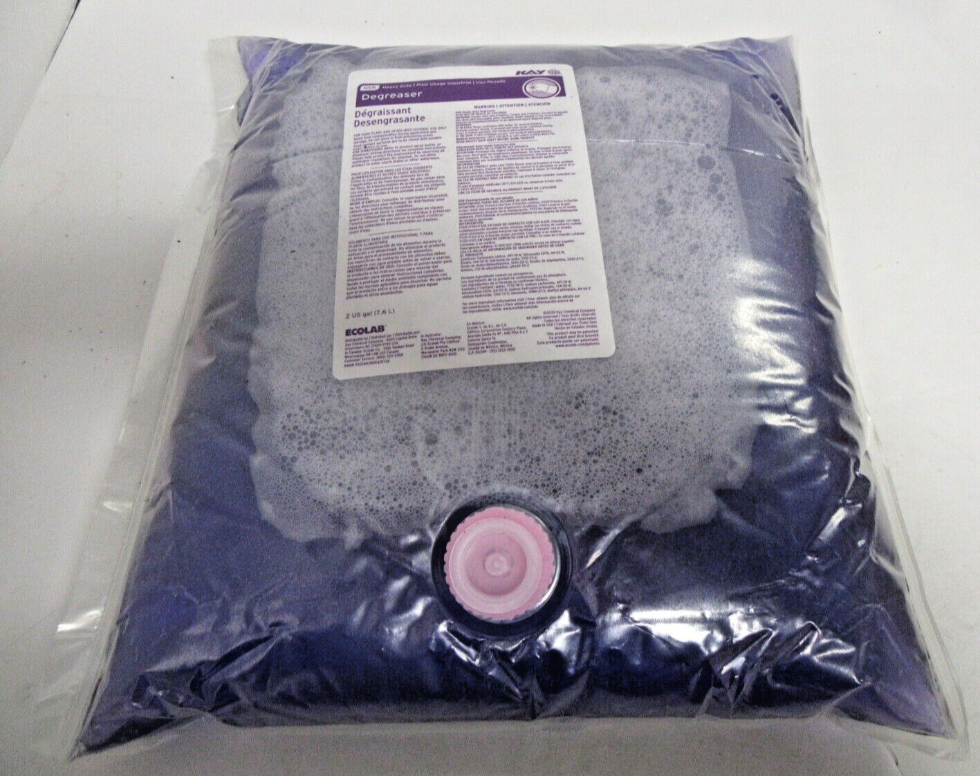 (One) 2 Gallon Bag Kay Degreaser Heavy Duty Commercial Ecolab QSR 1111799