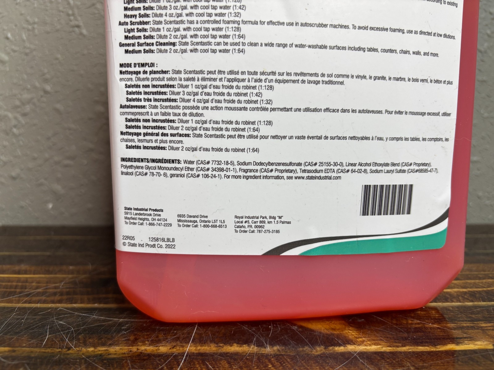 State 125816 Scentastic Morning Fresh Floor Cleaner 3L