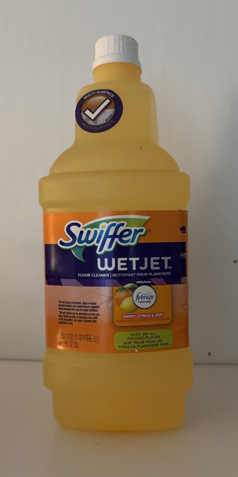 Swiffer Wet Jet Floor Refill Floor Cleaner Sweet Citrus & Zest 42.2 Fl Oz New