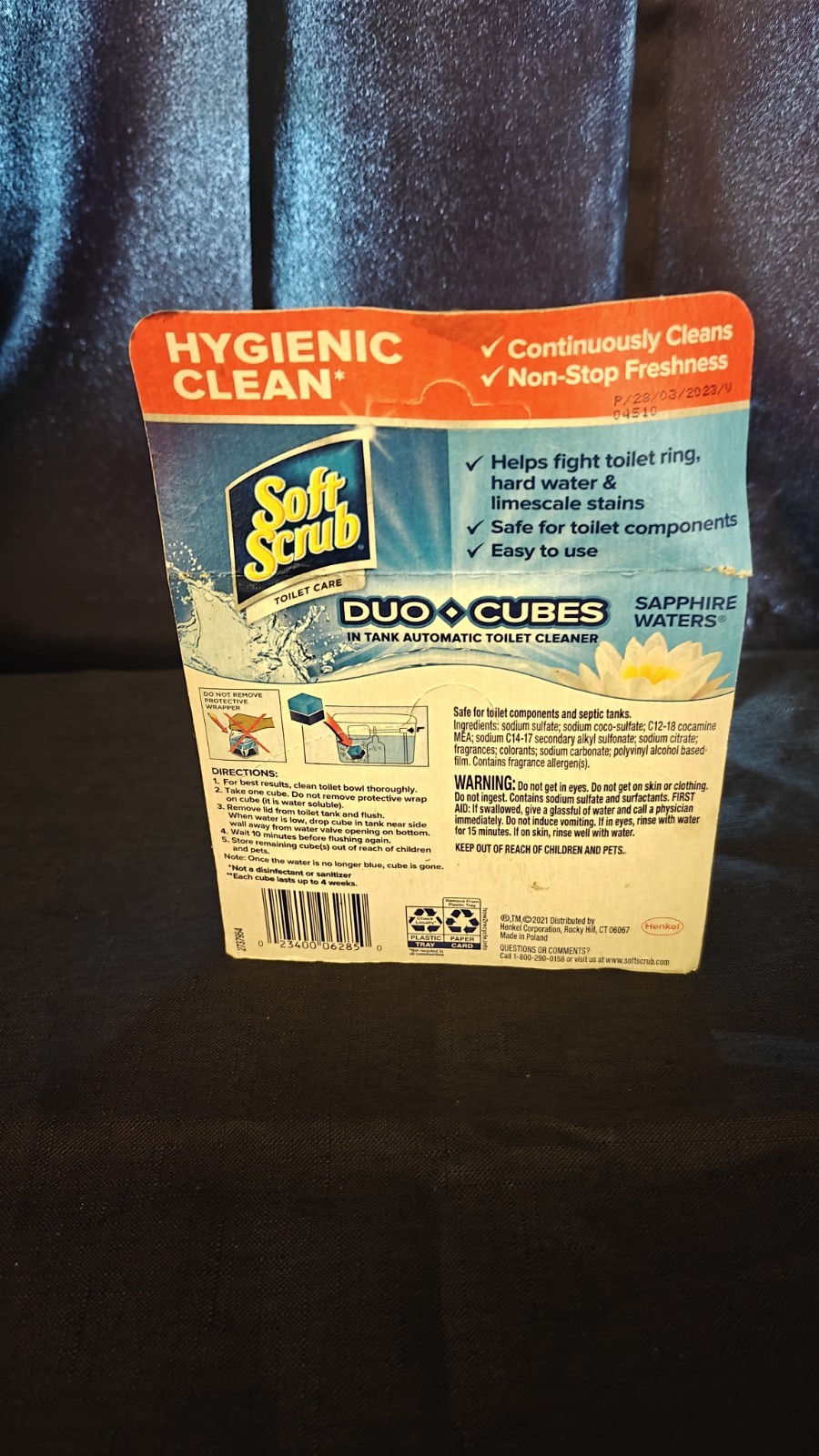 Soft Scrub Duo-Cubes In-Tank Automatic Toilet Cleaner Sapphire Waters 2-Ct