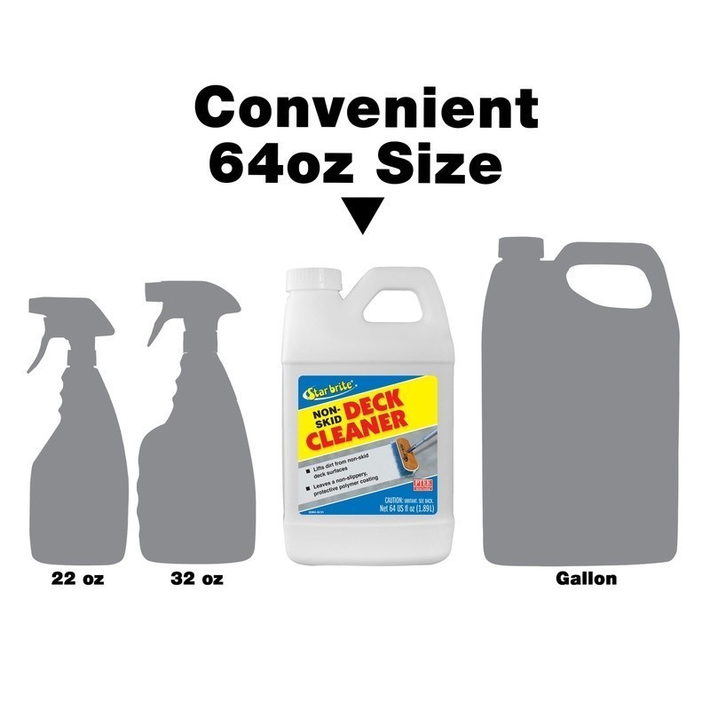 Non-Skid Deck Cleaner & Protectant Ultimate Boat Deck Wash 64oz