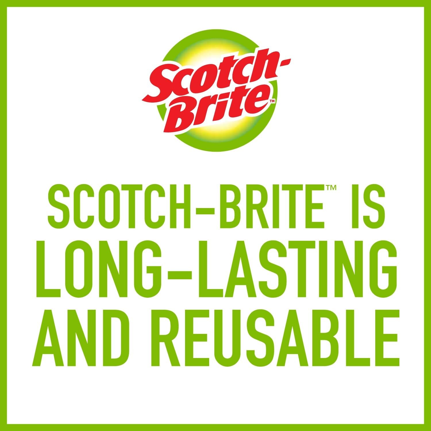 Scotch-Brite Heavy Duty Poly fiber Scouring pad 8 -Pack