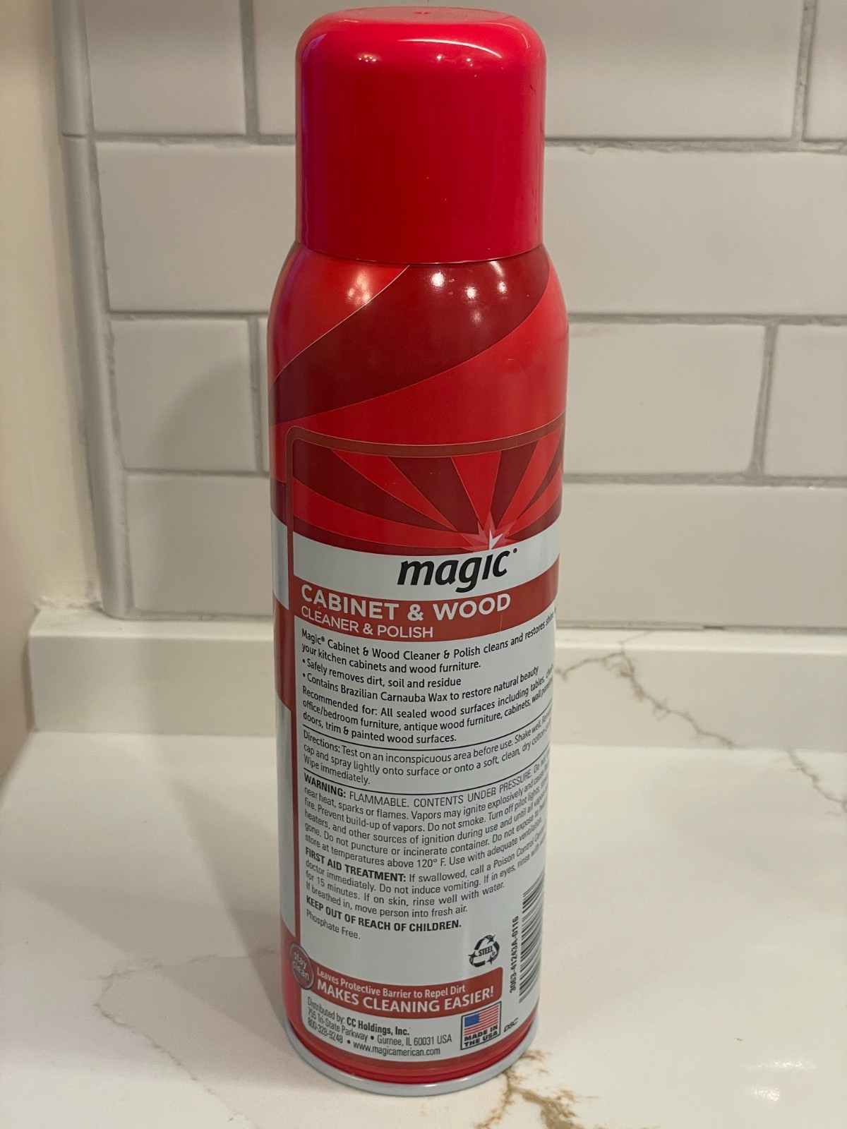 Magic Cabinet & Wood Cleaner & Polish Spray 17 oz 95% Full Used Discontinued
