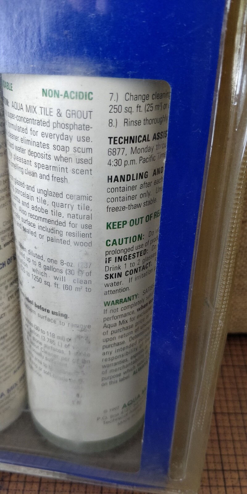 Aqua Mix – Tile Care Kit – Tile & Grout Cleaner + Grout Sealer