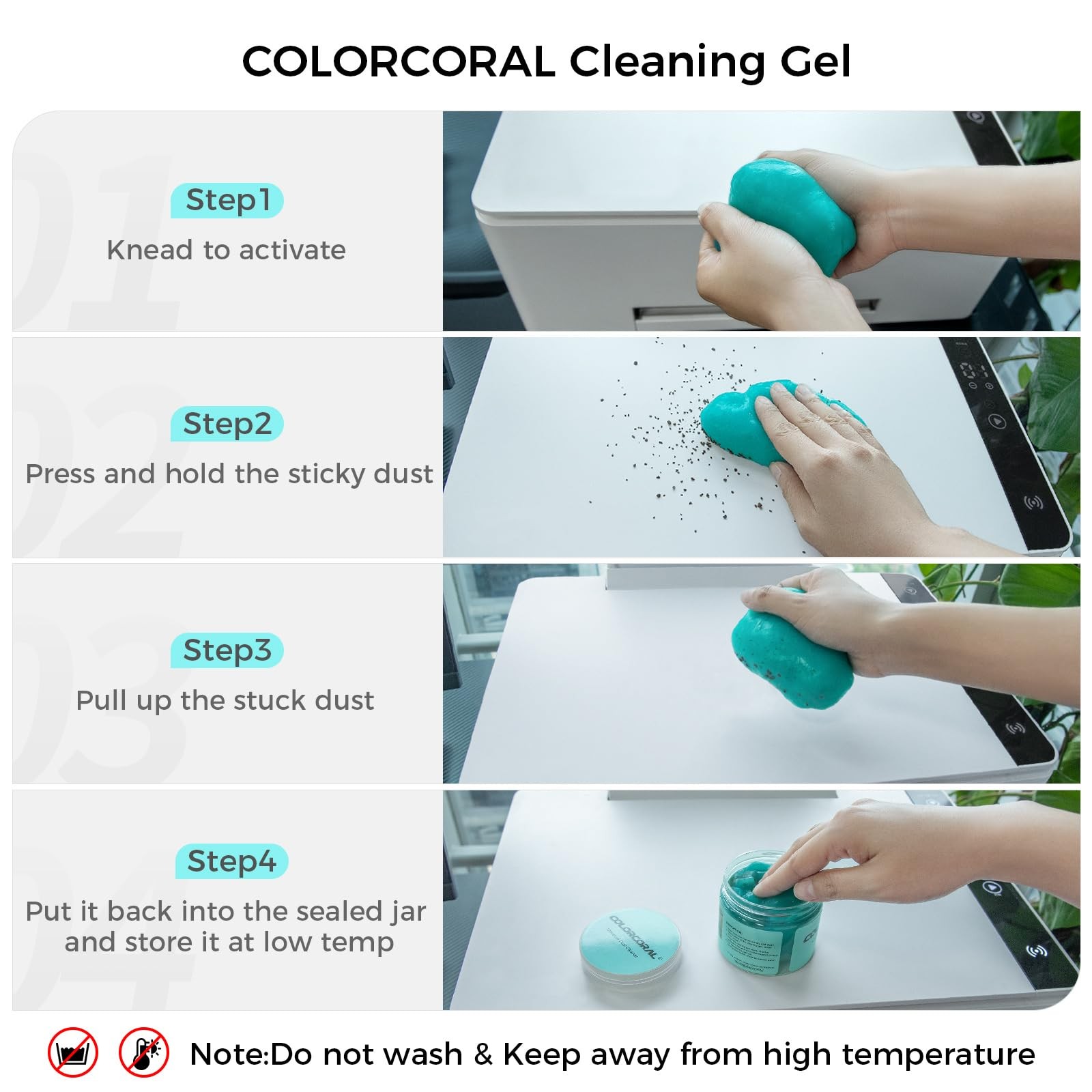 Car Cleaning Gel 2-Pack – Universal Dust Cleaner for Vents, Keyboards, and