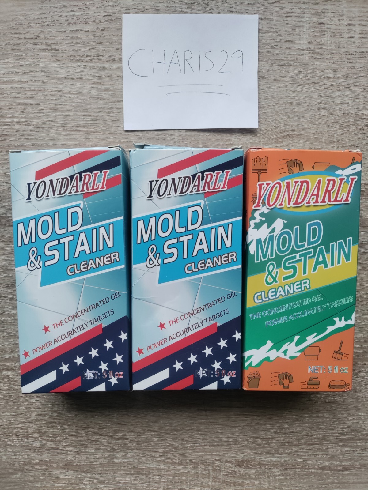 Stain Remover Cleaning Gel for Bathroom Kitchen Sink Tiles 5 oz (3-pk)