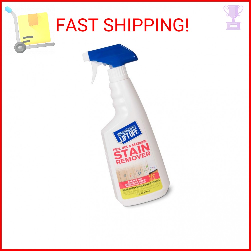 Motsenbocker’s Lift Off Pen, Ink, Marker Stain Remover – 22 oz, Pack of 1