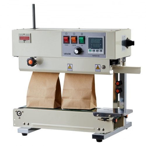 Continuous Bag Band Sealing Machine, 0.24-0.47 in Seal Width, Vertical Band Seal