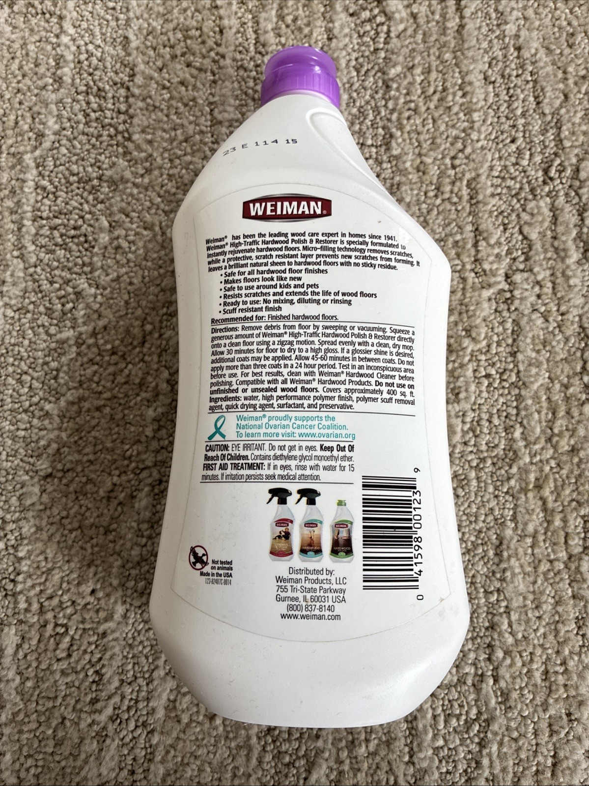 Weiman High Traffic Hardwood Polish & Restorer 27 Oz