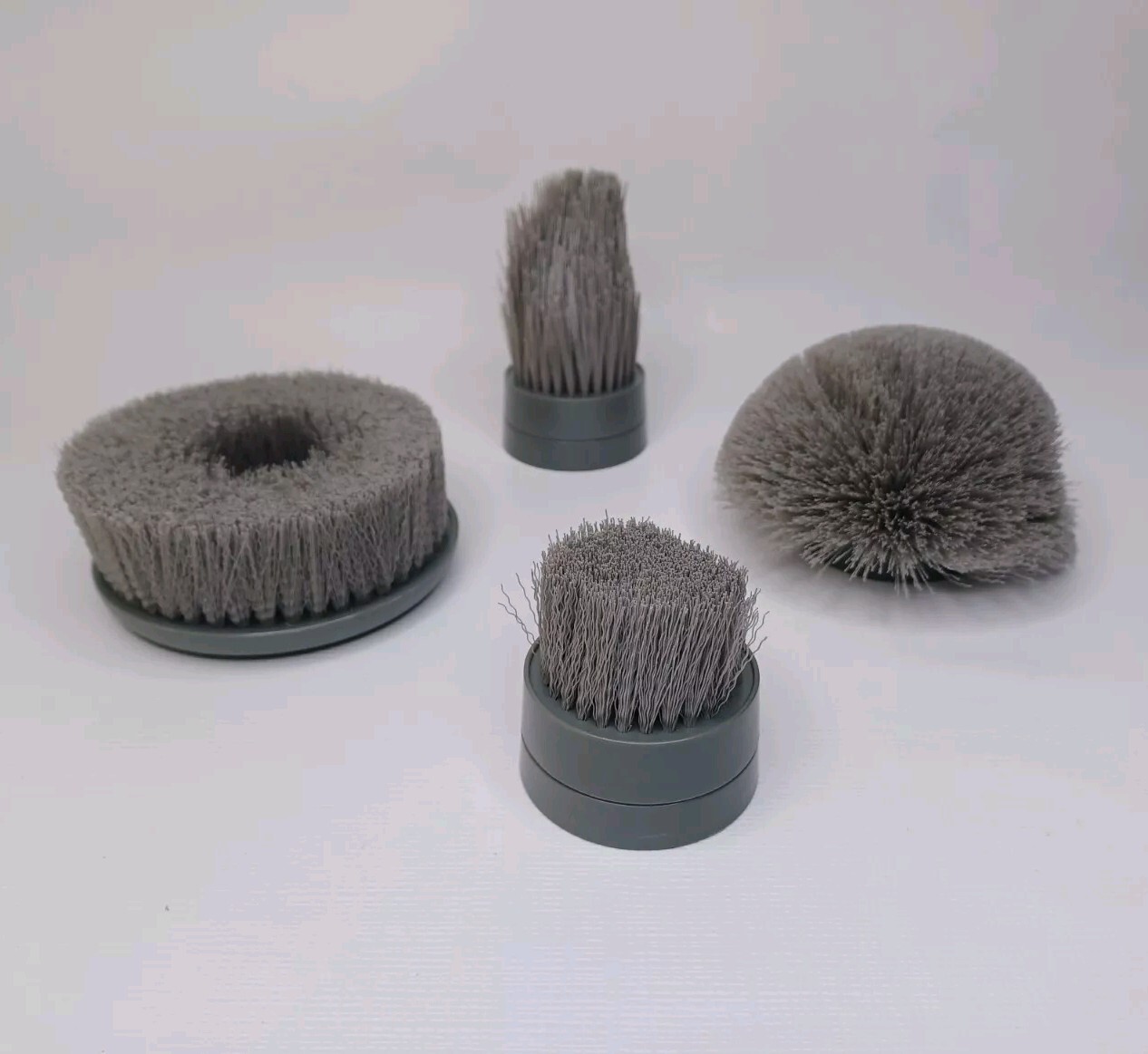Kleenovate Spin Series Set Of 4 Replacement Brushes Round Flat Corner Small Flat