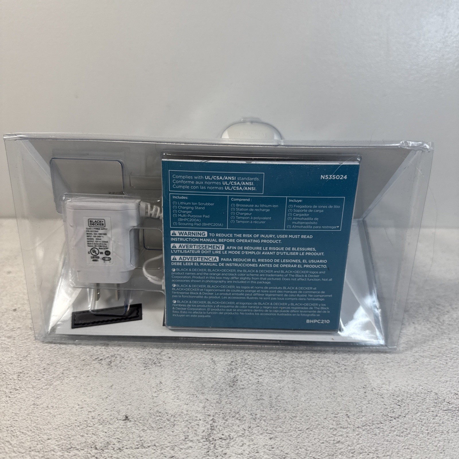 Black + Decker Scumbuster Pro Rechargeable Powered Scrubber BHPC210 New Sealed