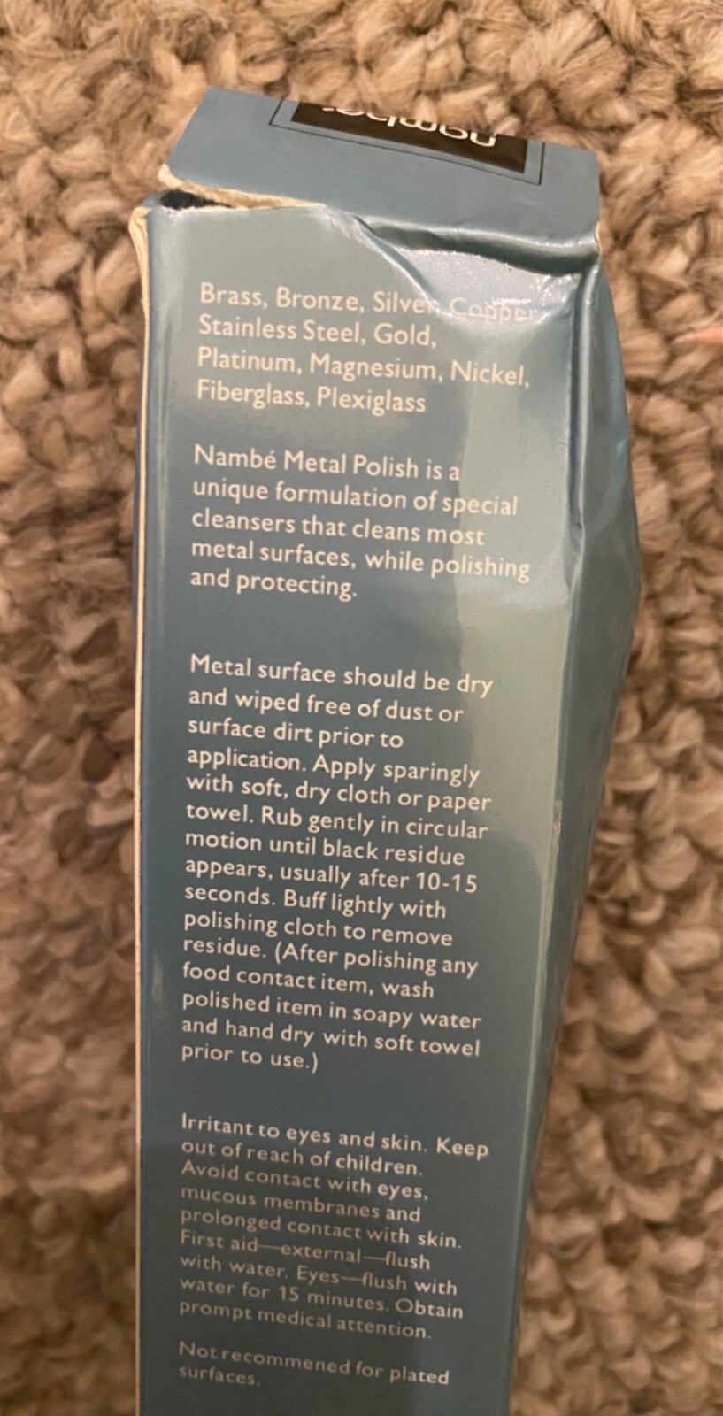 Nambe Metal Polish Tube New In Open Box