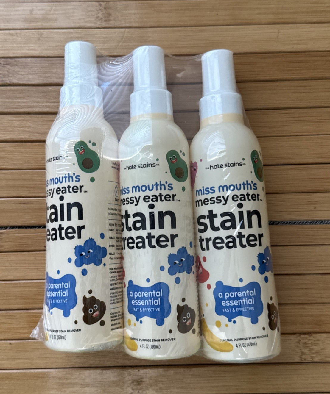 Miss Mouth’s Messy Eater Stain Treater Spray – 4oz – 3 Pack Stain Remover New