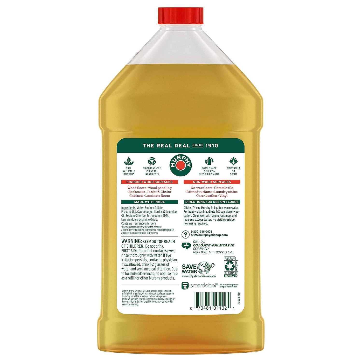 Natural Wood Cleaner Concentrated Citronella Oil Scent 32 Ounce 3 Pack