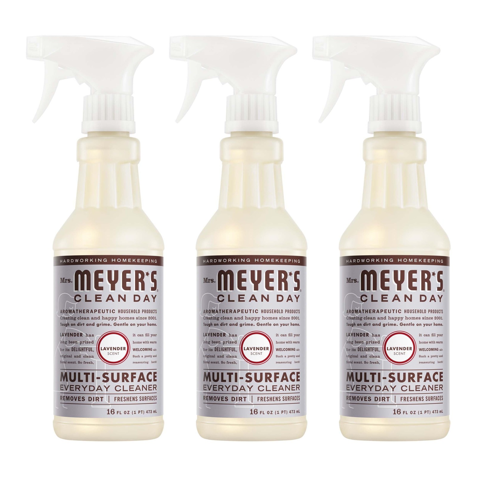 MRS. MEYER’S CLEAN DAY Multi-Surface Everyday 16 Fl Oz (Pack of 3), Multi