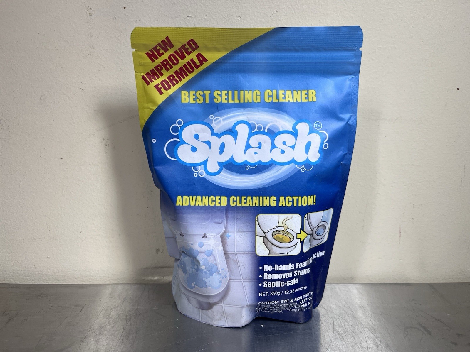 Free Shipping! Splash Foaming Advanced Cleaner 12.35oz Toilet Cleaning Powder