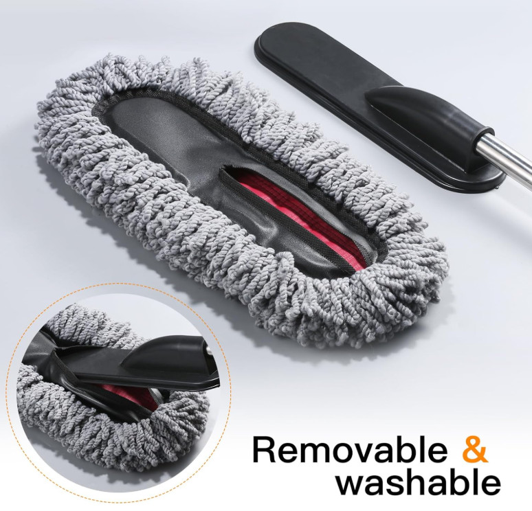 Set 3 Plumero Microfibra Extensible para Limpieza Auto sin Rayas