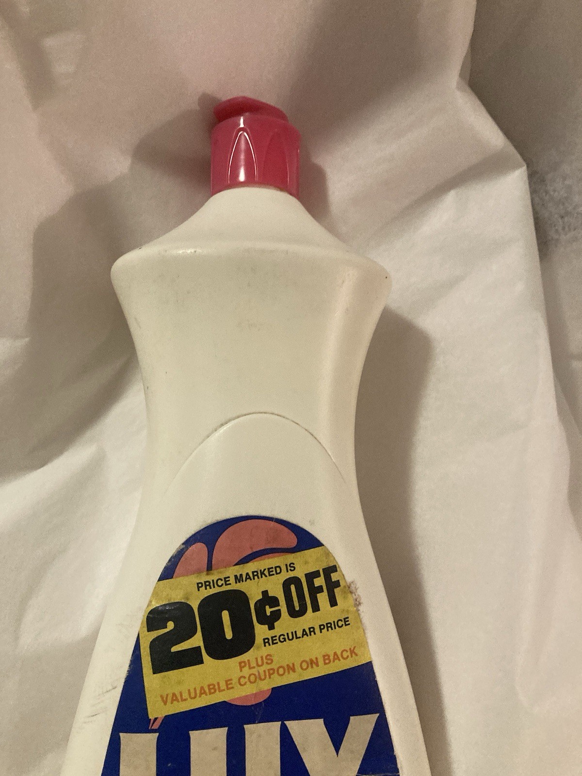 Vtg LUXUnused 1980’s Lever LUX Dishwashing Liquid Dish Detergent 32 Ounces Prop!