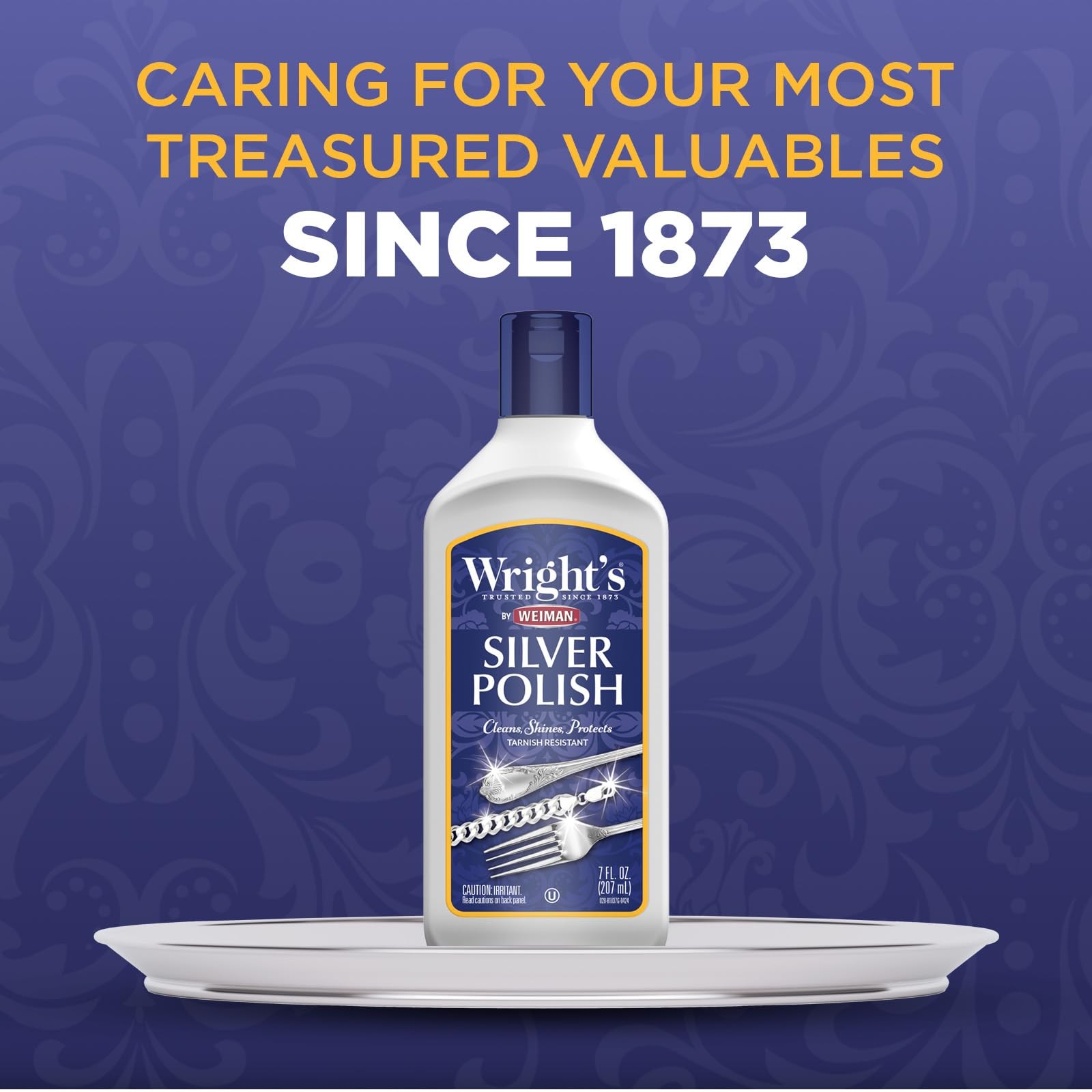 Wright’s Silver Cleaner and Polish – 7 Ounce – Ammonia Free – Use on Silver, Jew