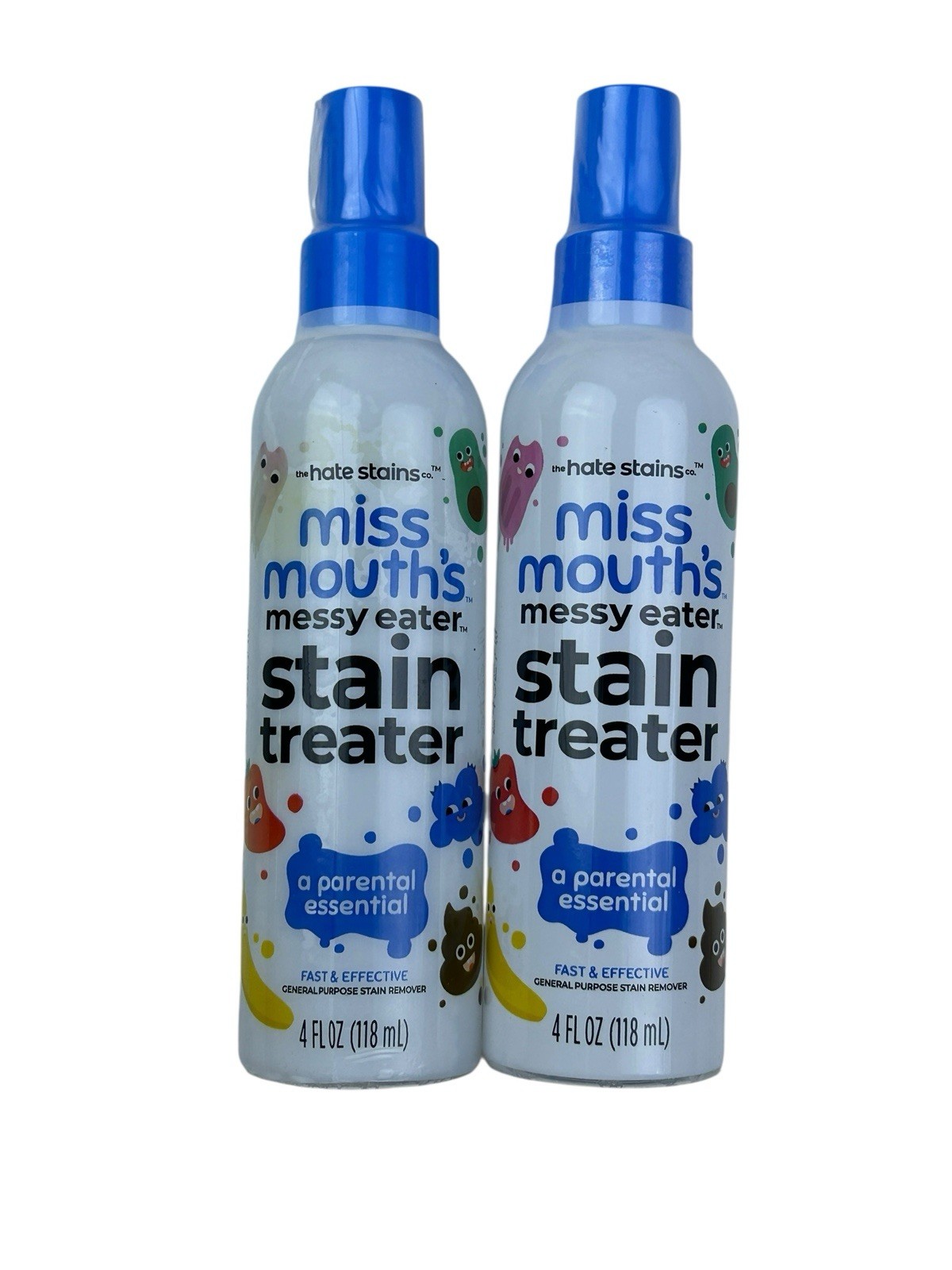 Hate Stains Co. Miss Mouth’s Messy Eater Stain Treater 4oz 2 Pack Set New Sealed
