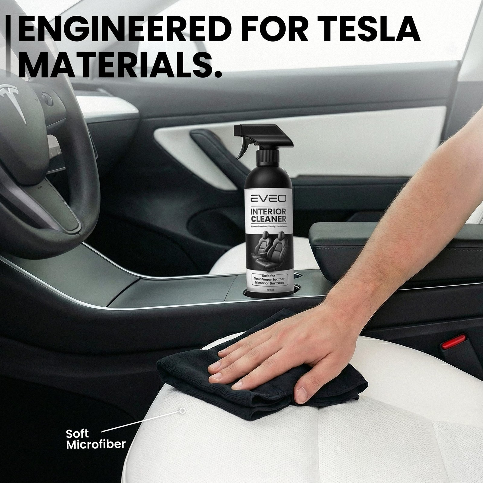 TESLA Interior Cleaner Kit – (16oz) Tesla Model Y Juniper Accessories & Tesla…