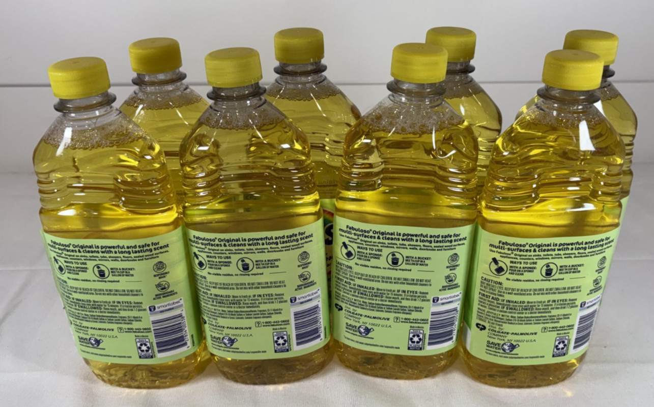 (LOT 8 Bottles) Fabuloso VINEGAR APPLE All Purpose Cleaner 16.9 oz Ea Bottle NEW