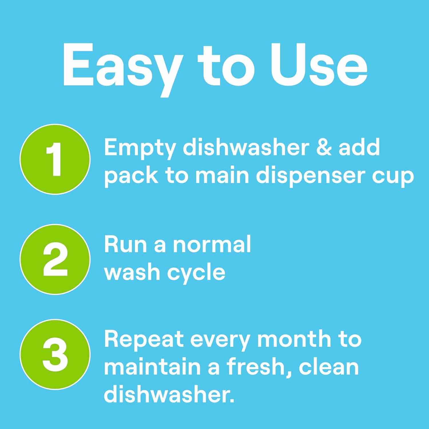 Seventh Generation Dishwasher Cleaning Packs 6 Count Free & Clear Removes odor-c