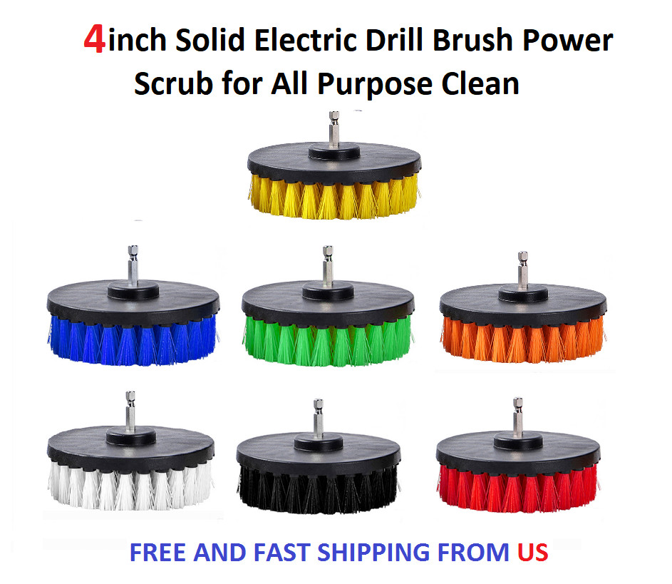 4 inch Solid Electric Drill Brush Power Scrub for All Purpose Clean