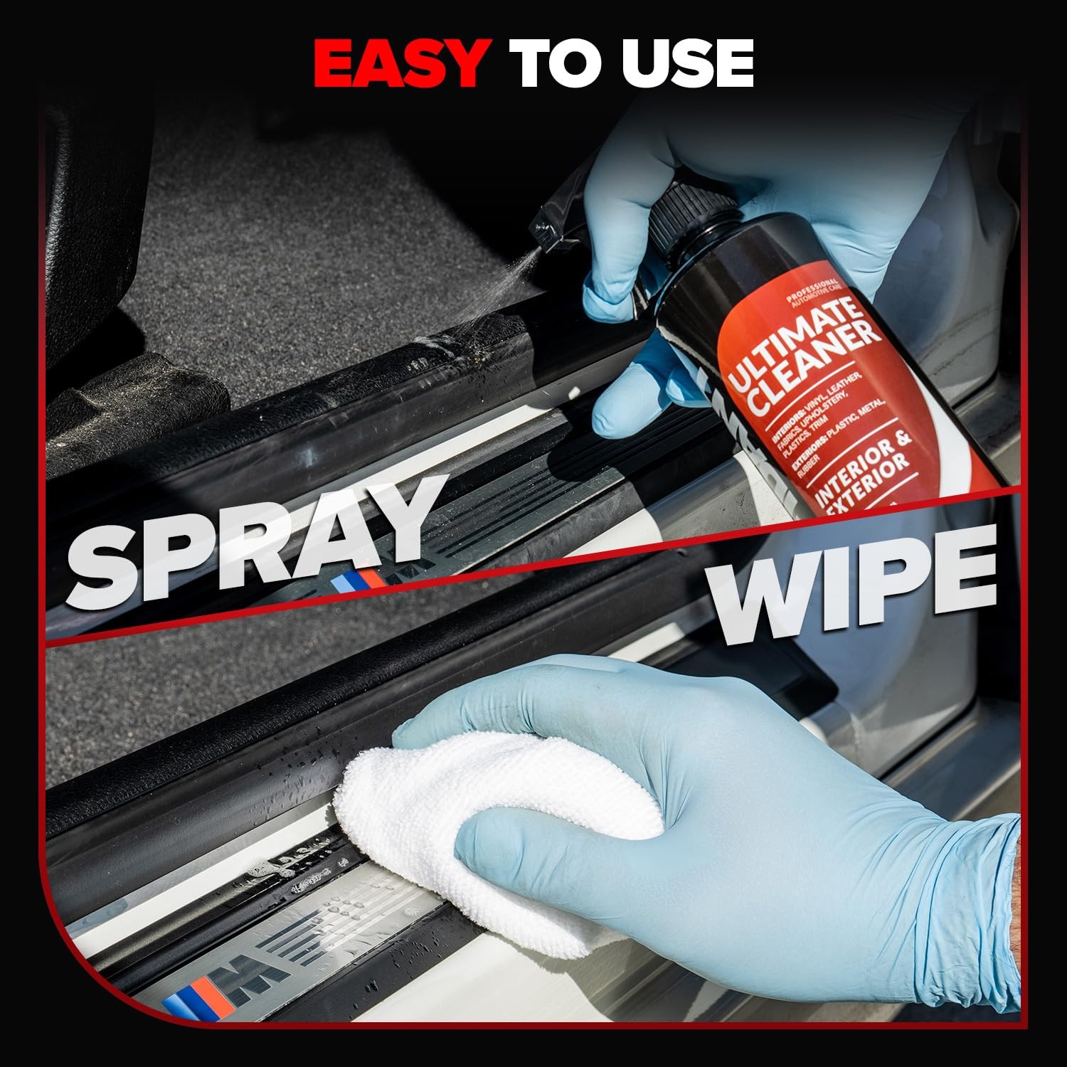 Ultimate Car Seat Cleaner & Stain Remover for Fabric, Leather, Upholstery 18 oz
