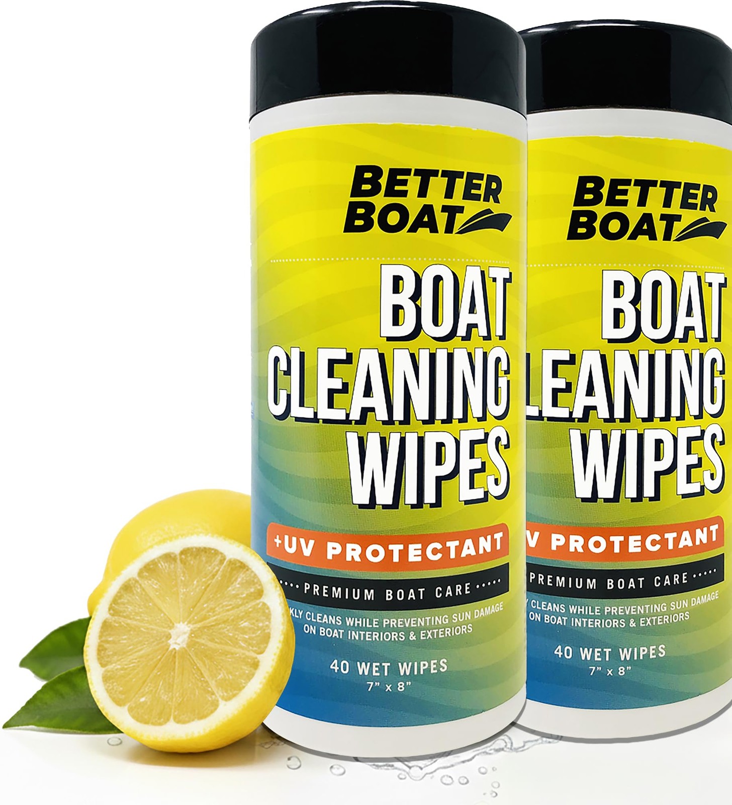 Boat Cleaning Wipes with UV Protectant 80ct 2 Pack, Marine Vinyl Cleaner and …