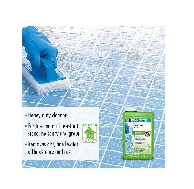 StoneTech Restore Acidic Cleaner, Concentrated, 1 Quart/946 mL Bottle