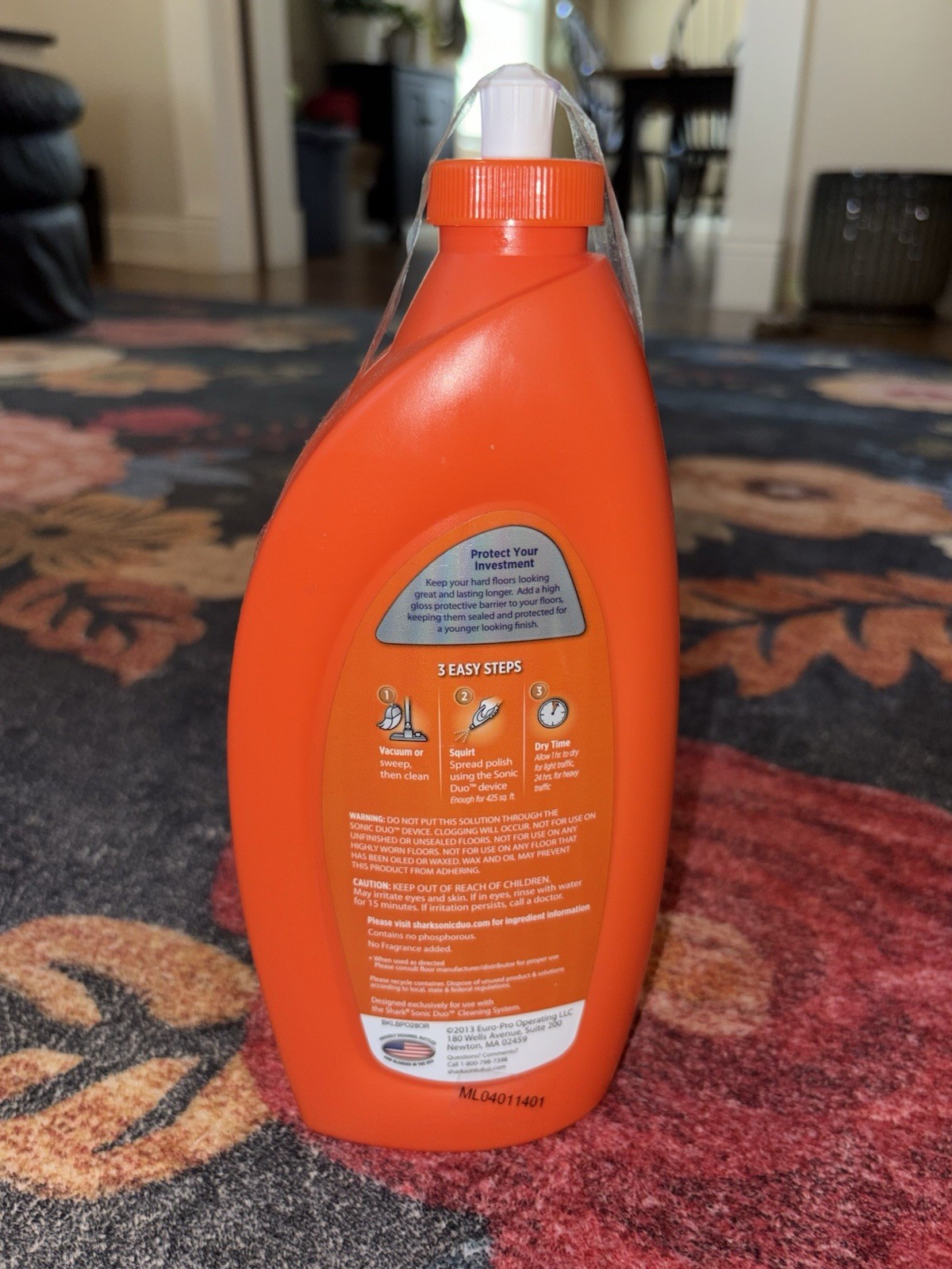 NEW Sealed SHARK SONIC DUO Wood & Hard Floor Polish Cleaner 16oz – Discontinued