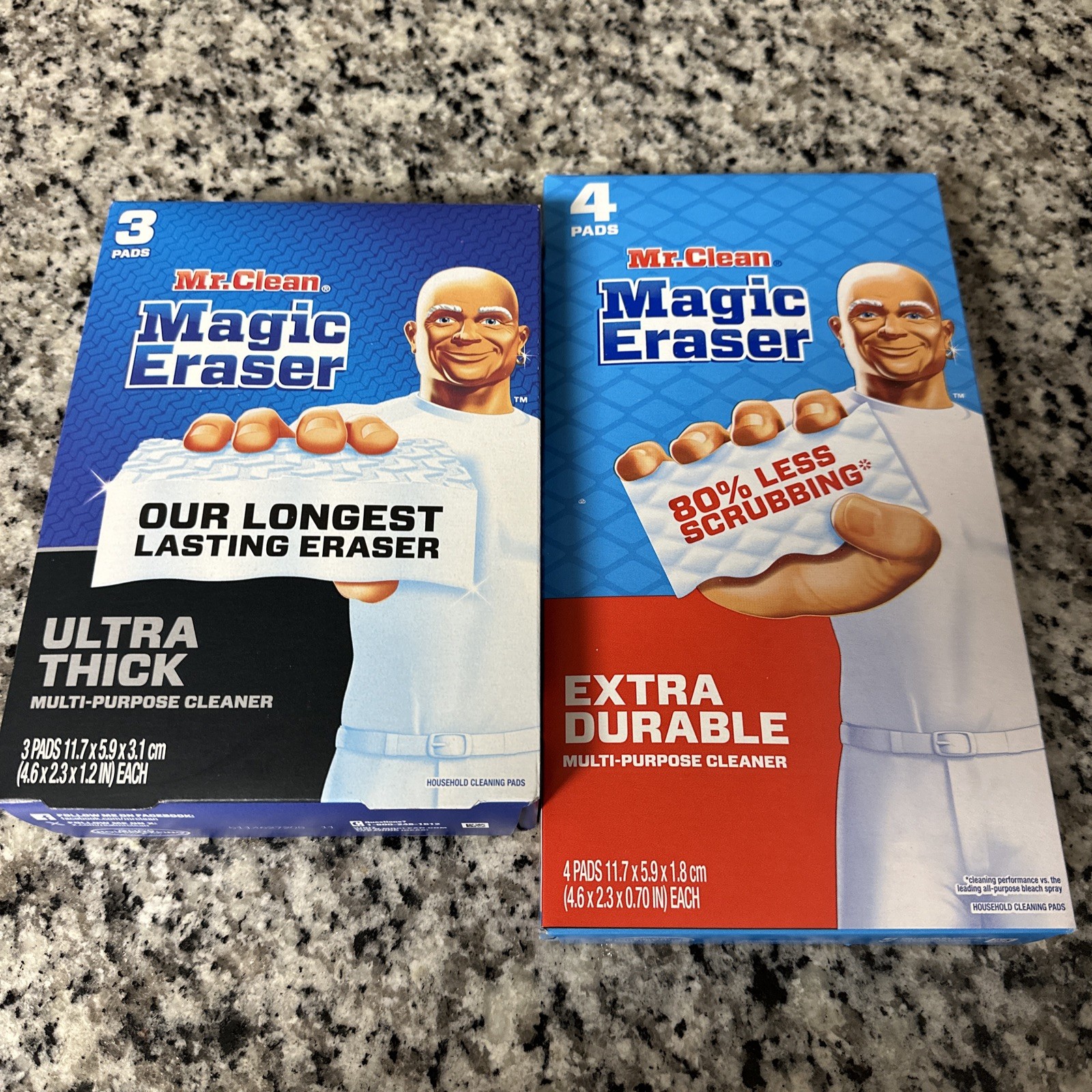 2-Piece Set-Mr. Clean-MAGIC ERASER-Ultra Thick & Extra Durable