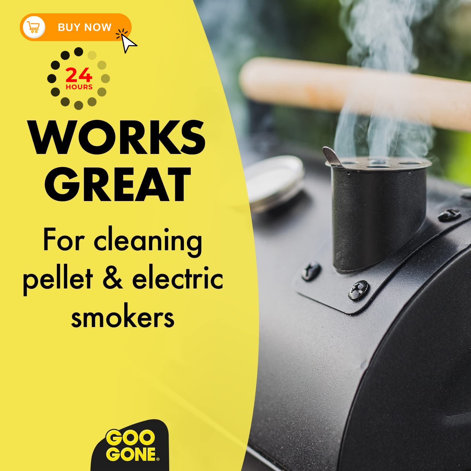 Goo Gone Grill and Grate Cleaner – 24 Ounce – 24 Fl Oz (Pack of 1), Clear