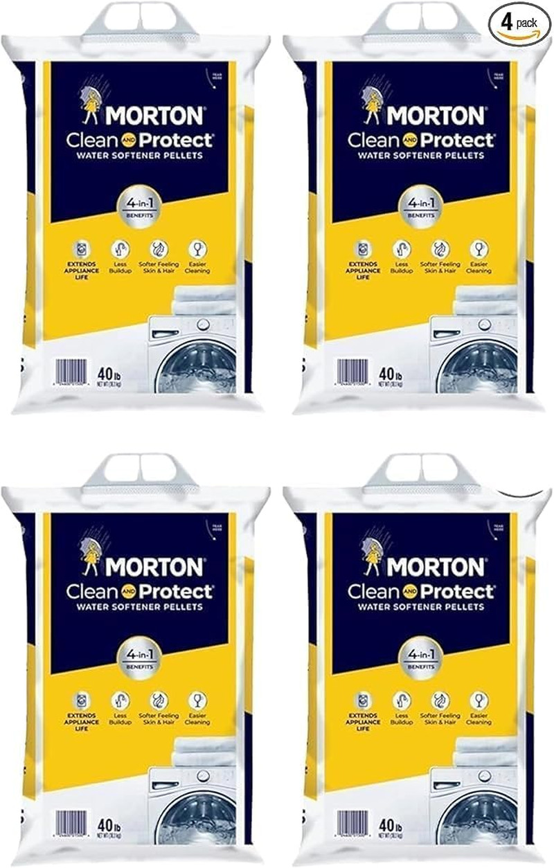 Morton Softener Salt (4 Pack) – 160 Lbs Total