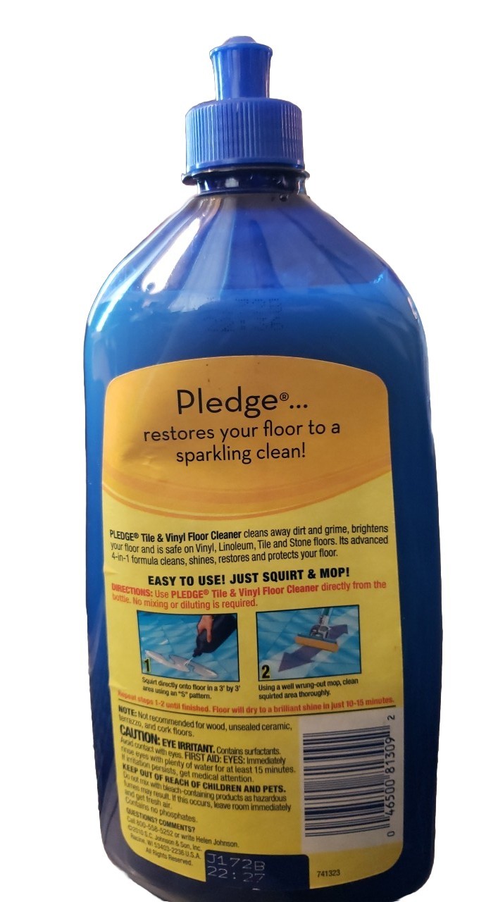 Pledge Floor Care Tile & Vinyl Floor 4 in 1 Squirt & Mop 27oz FULL Fresh Scent
