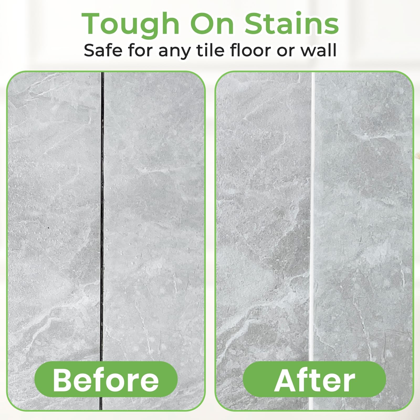 Grout Cleaner Brush with Long Handle, Floor Scrub Brush for Shower Tile Bathroom