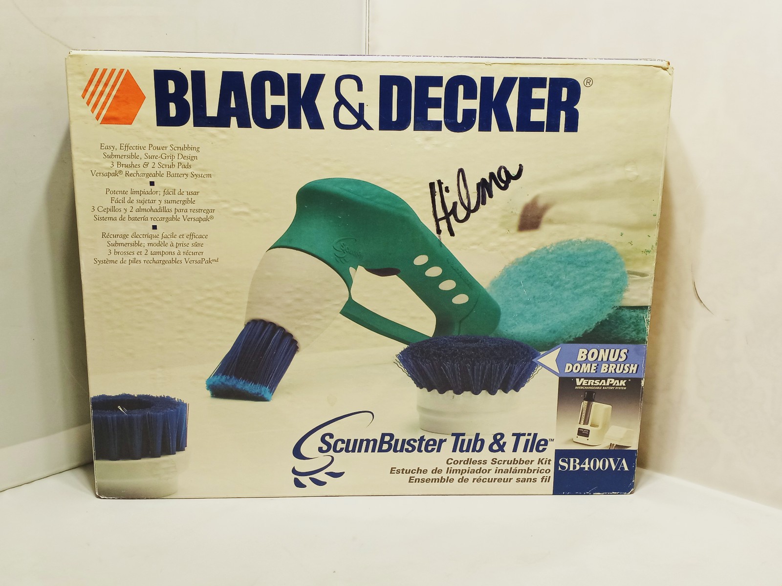 NEW Open Box Black and Decker Scum Buster Kit Versa Pak with Accessories SB-400