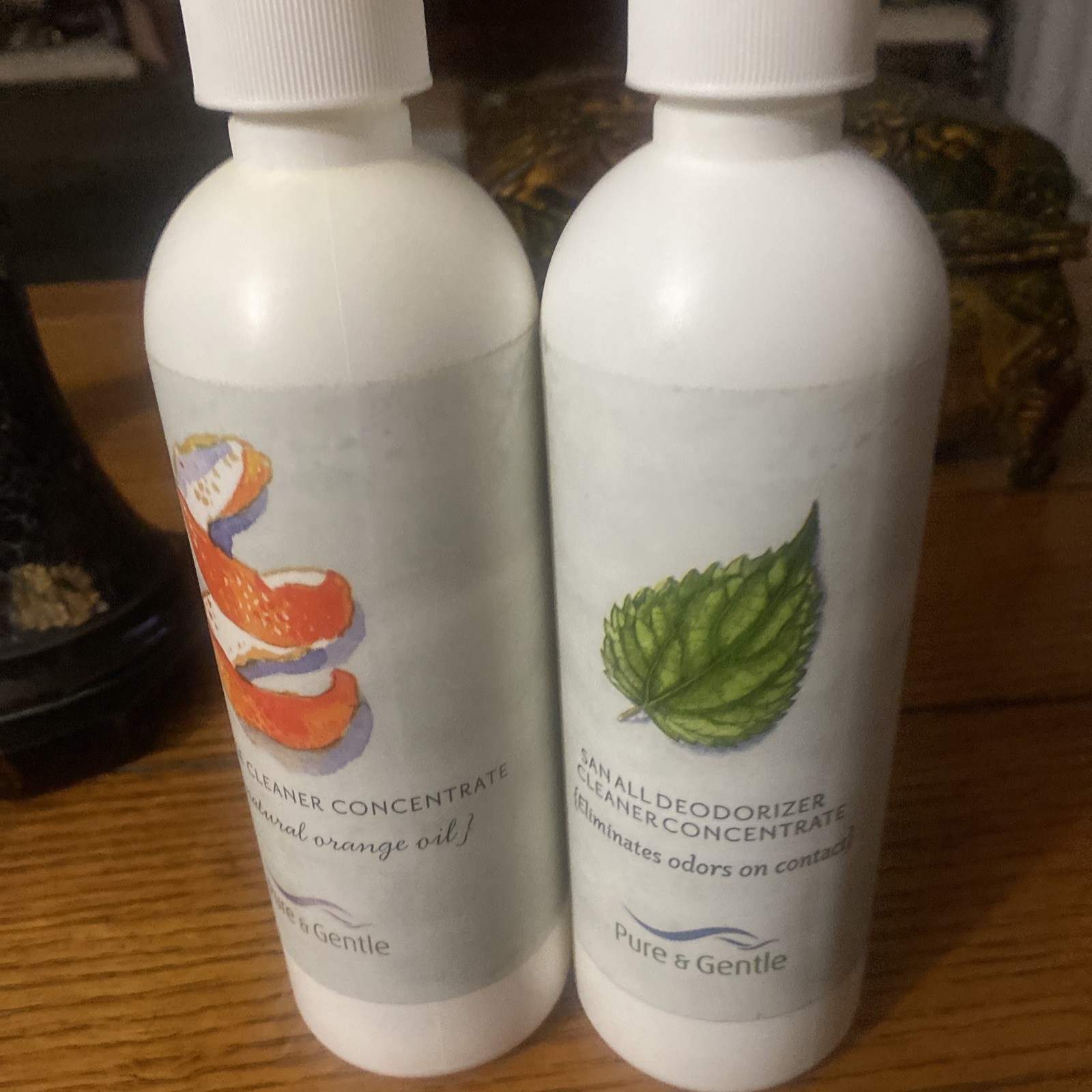 Lot Of 2 Pure & Gentle San All Deodorizer Cleaner Concentrate 16 Oz Each –