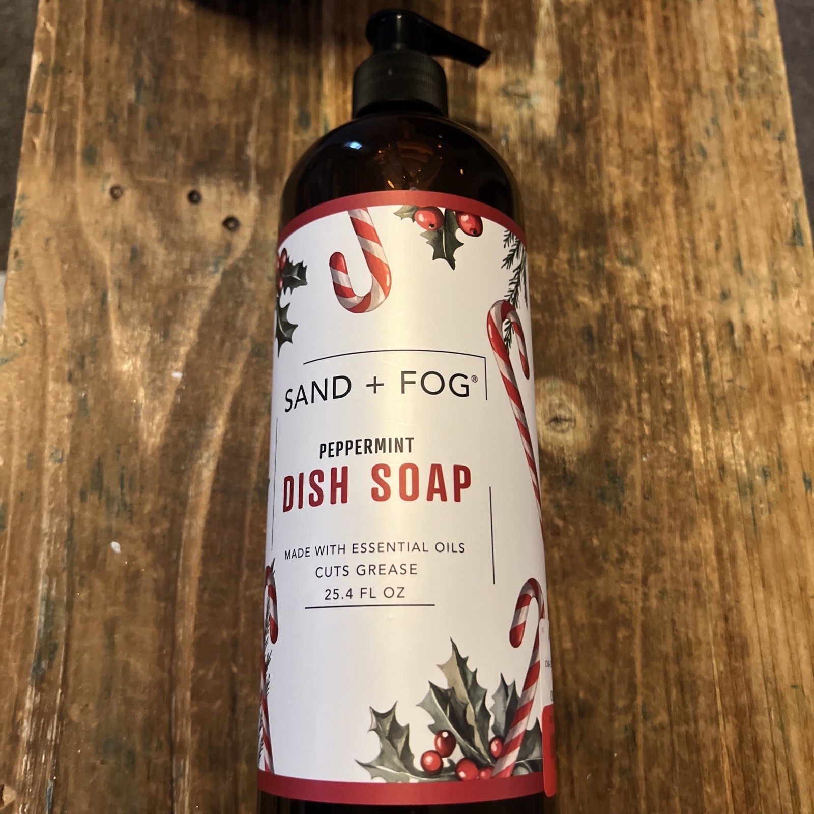 Sand + Fog Dish Soap Peppermint New essential oil 25.4 fl Oz. Pump dispenser