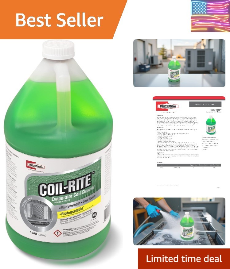 Coil-Rite 82612 Coil Cleaner, Easy Application, HVAC, 1 Gallon