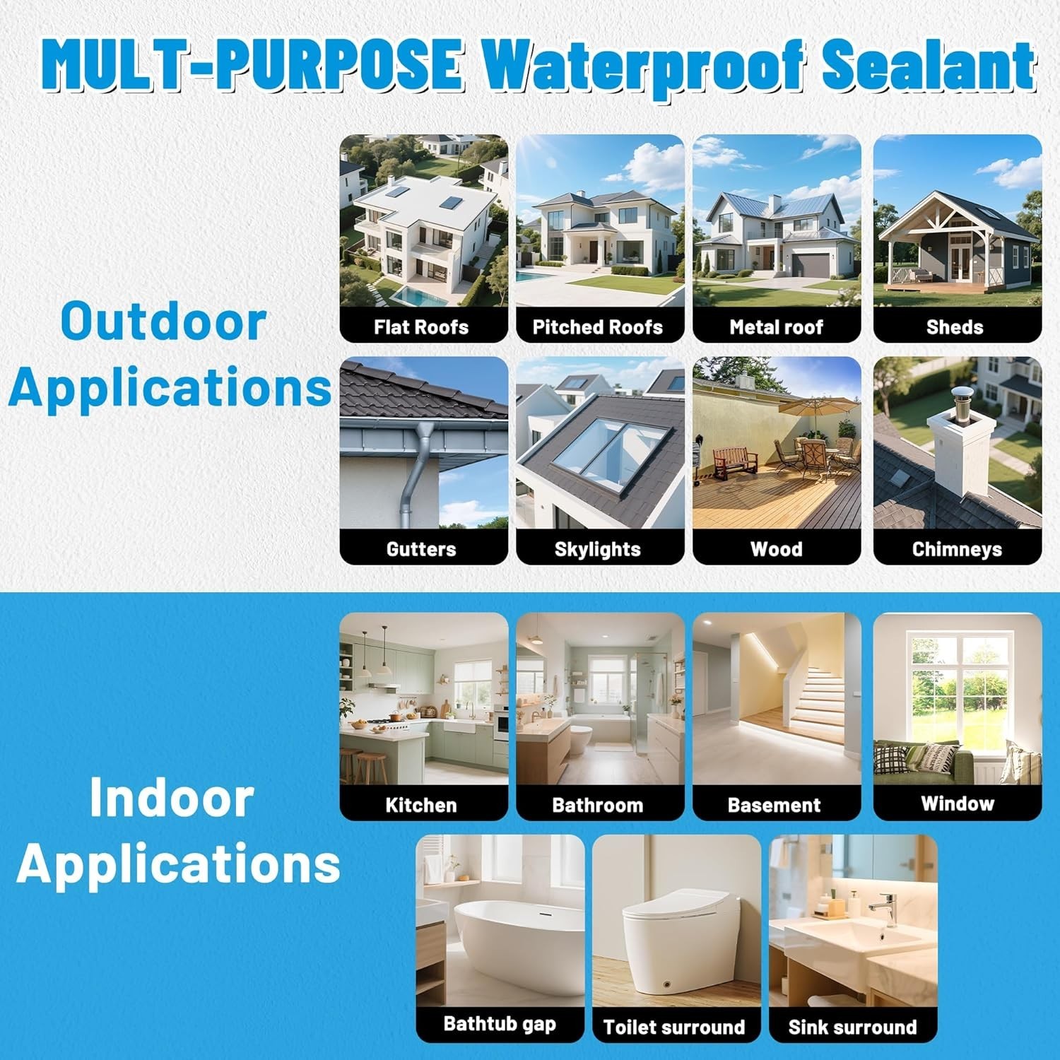 4L Hupeyna Waterproof Sealant, Liquid Transparent Waterproof Coating Repairing