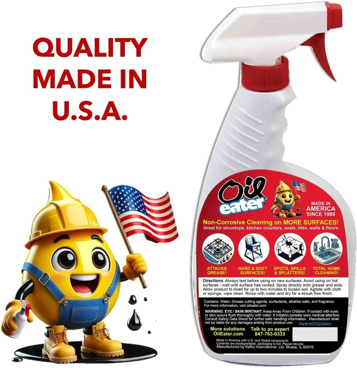 Biodegradable Multi-Surface Cleaner Spray – 32oz, Non-Toxic & Residue-Free
