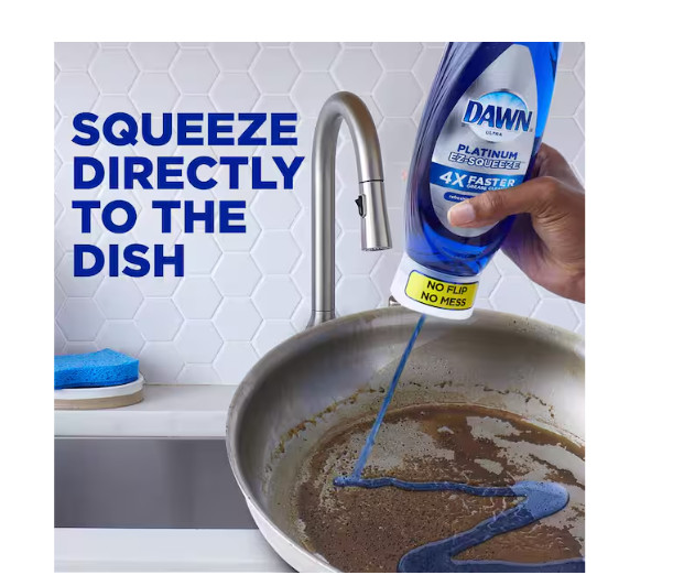 Platinum Ez-Squeeze Fresh Rain Scent Dish Soap 24.3 oz.
