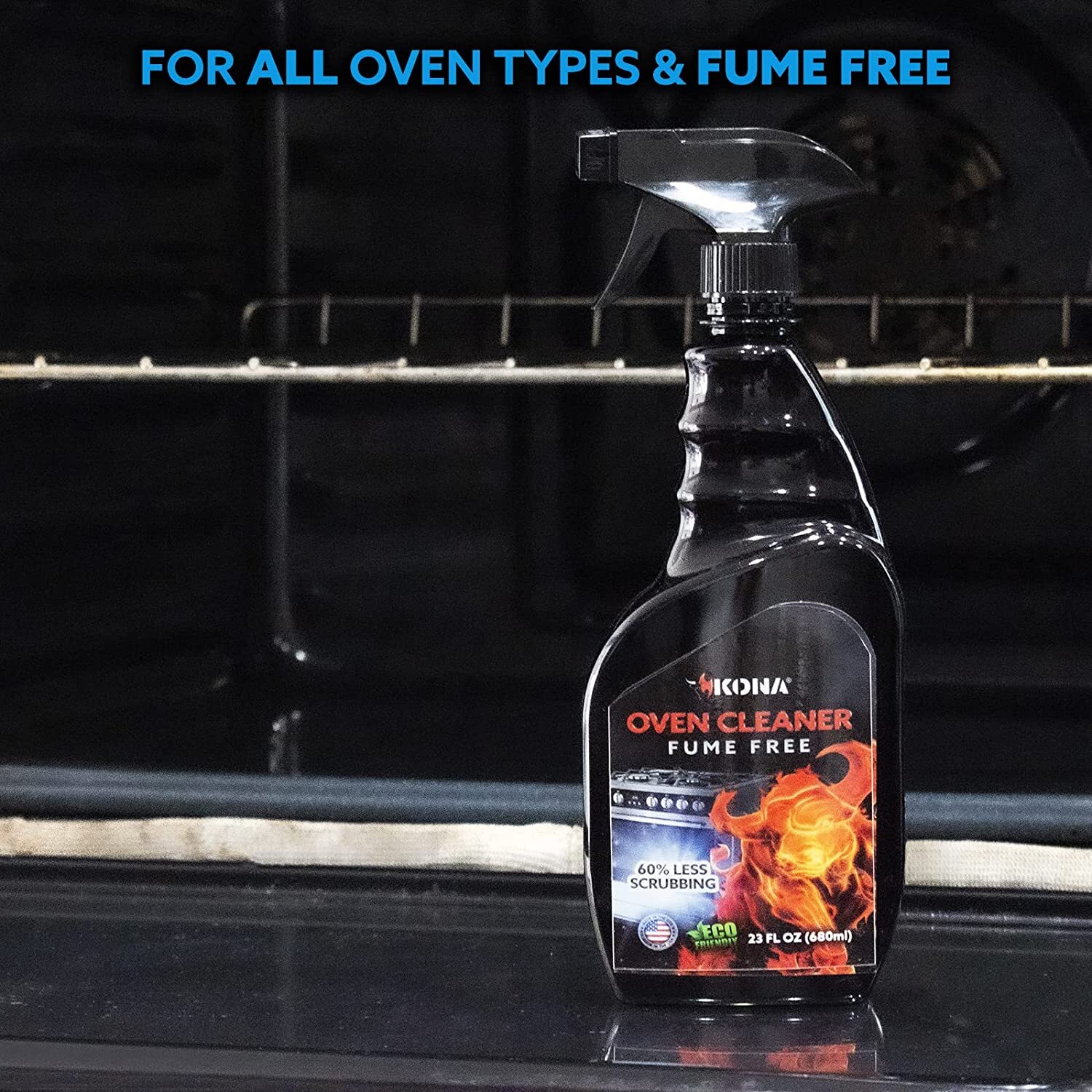 Kona Oven Cleaner Spray – Degreaser – No Drip – Safe/Clean – Eco-Friendly