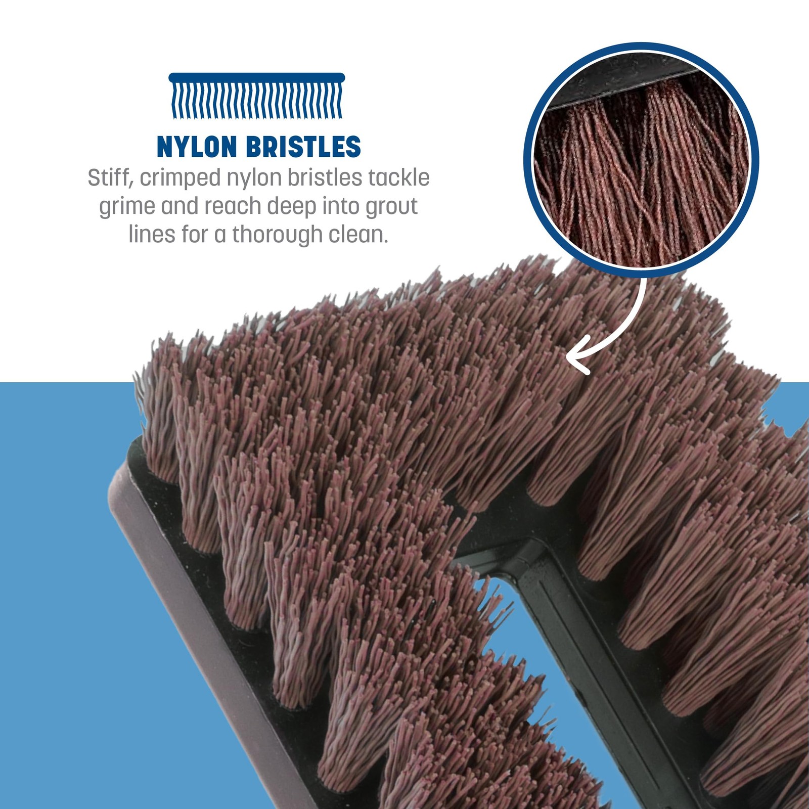 SPARTA Swivel Scrub, Heavy Duty Scrubber with Nylon Grit Bristles, Cleaning E…