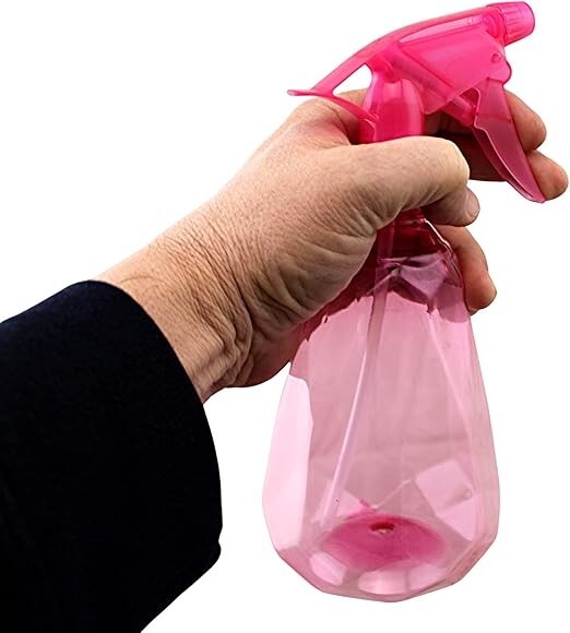 2-Pack 22oz Diamond Pink Spray Bottles – Adjustable Nozzle for Plants, Cleaning,