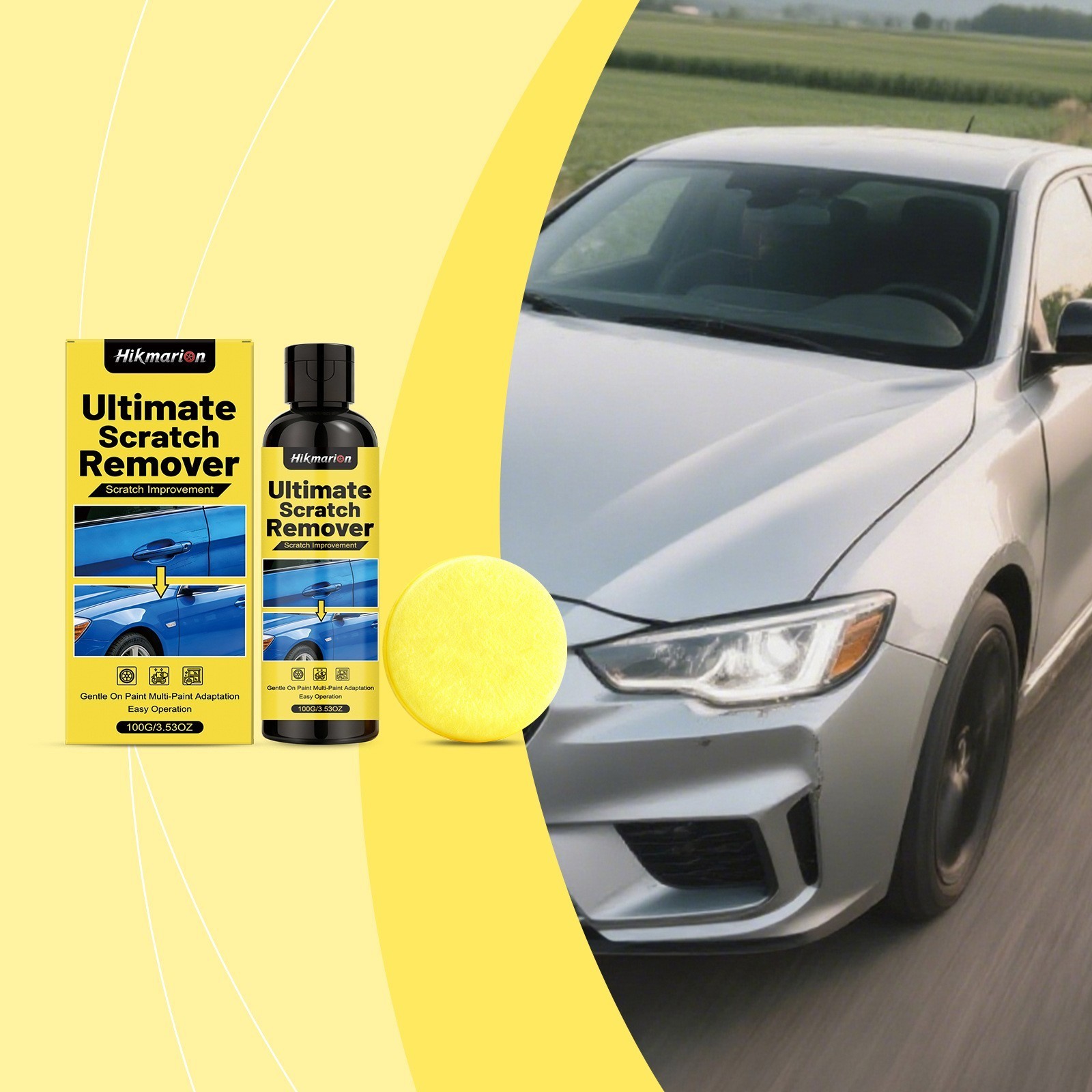 NanoPolix Car Scratch Remover Paste 100g Universal Auto Paint Polishing Repair
