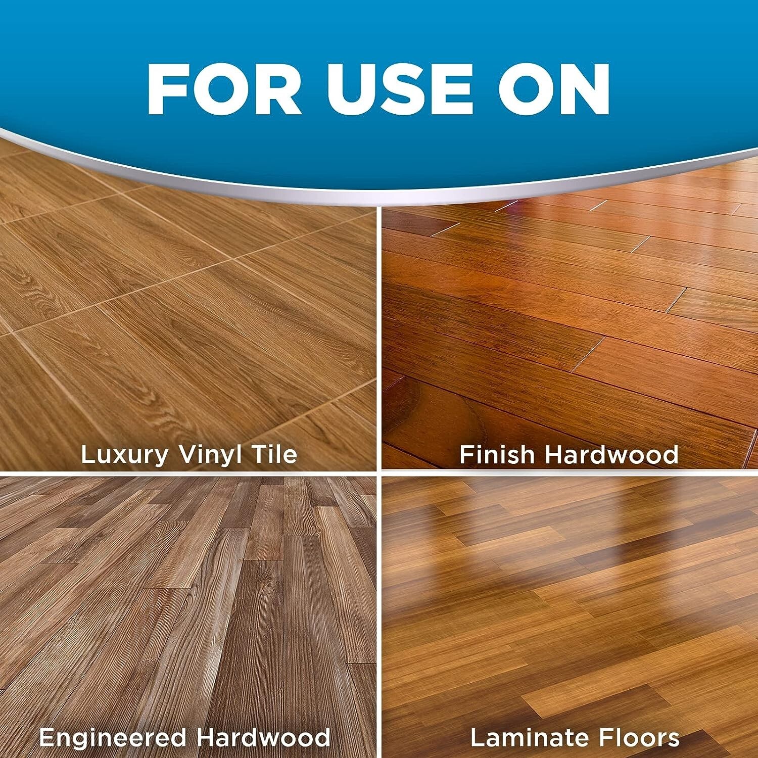 Hardwood Floor Cleaner – No Sticky Residue – Safe for Finished Wood Surfaces