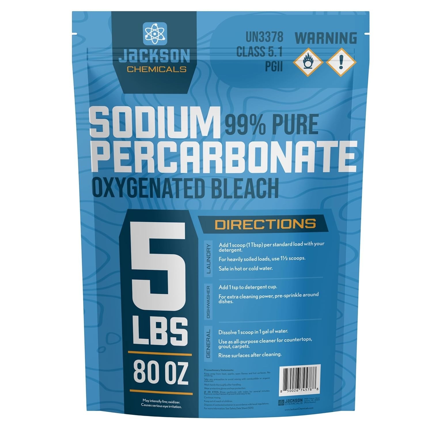 Pure Sodium Precarbonate 99.9% – Oxygen Bleach Powder – Medical and Lab Grade